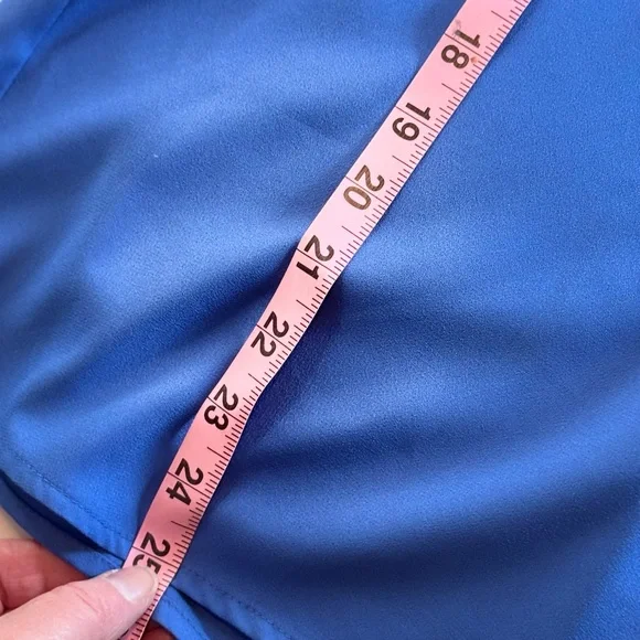 Dana Buchman Blue Blouse Crochet Trim 3/4 Sleeve XL New With Tags (flawed) - Picture 11 of 15